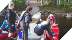 Seikkailu tai rauhallinen vesiretki, molemmat sopivat tiimin retkeen.